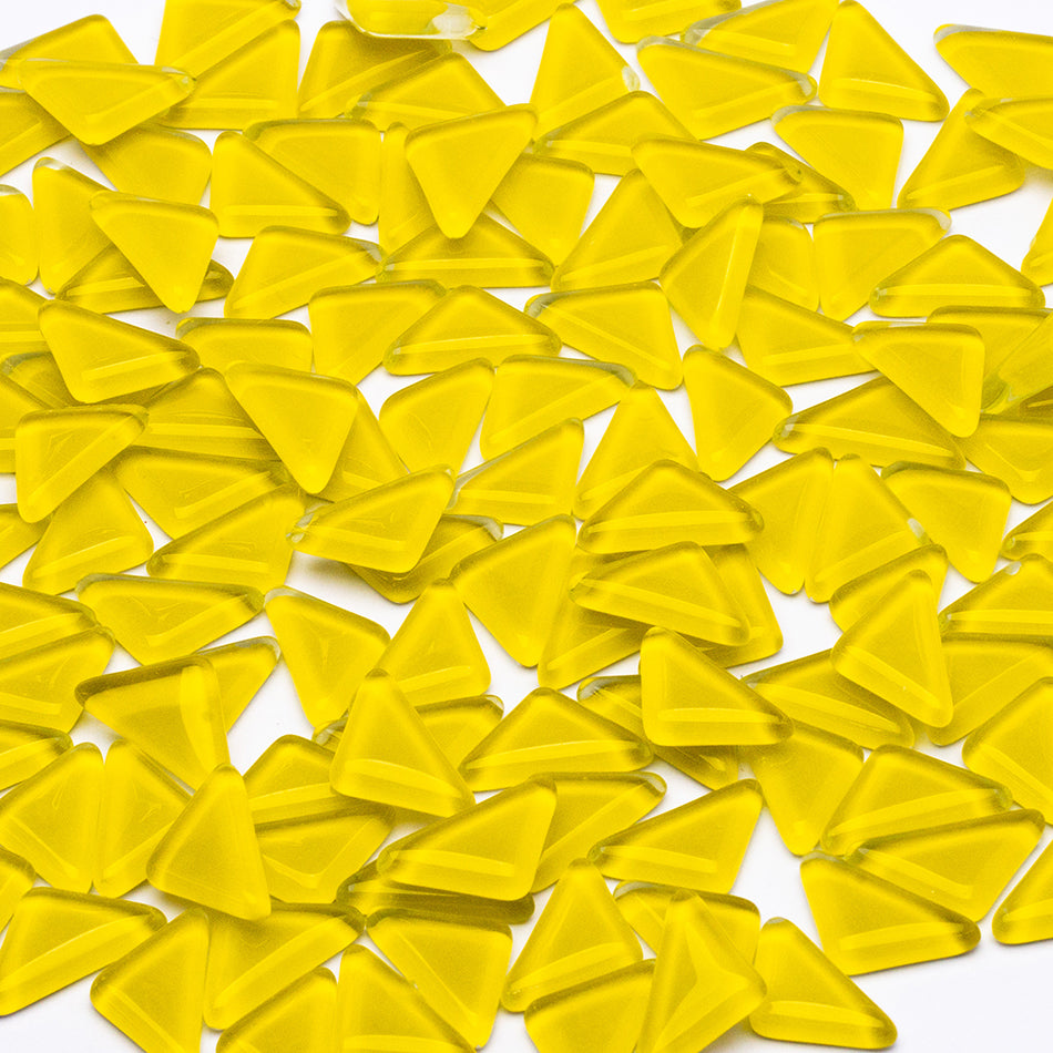Yellow Triangles Mosaic Glass 250g