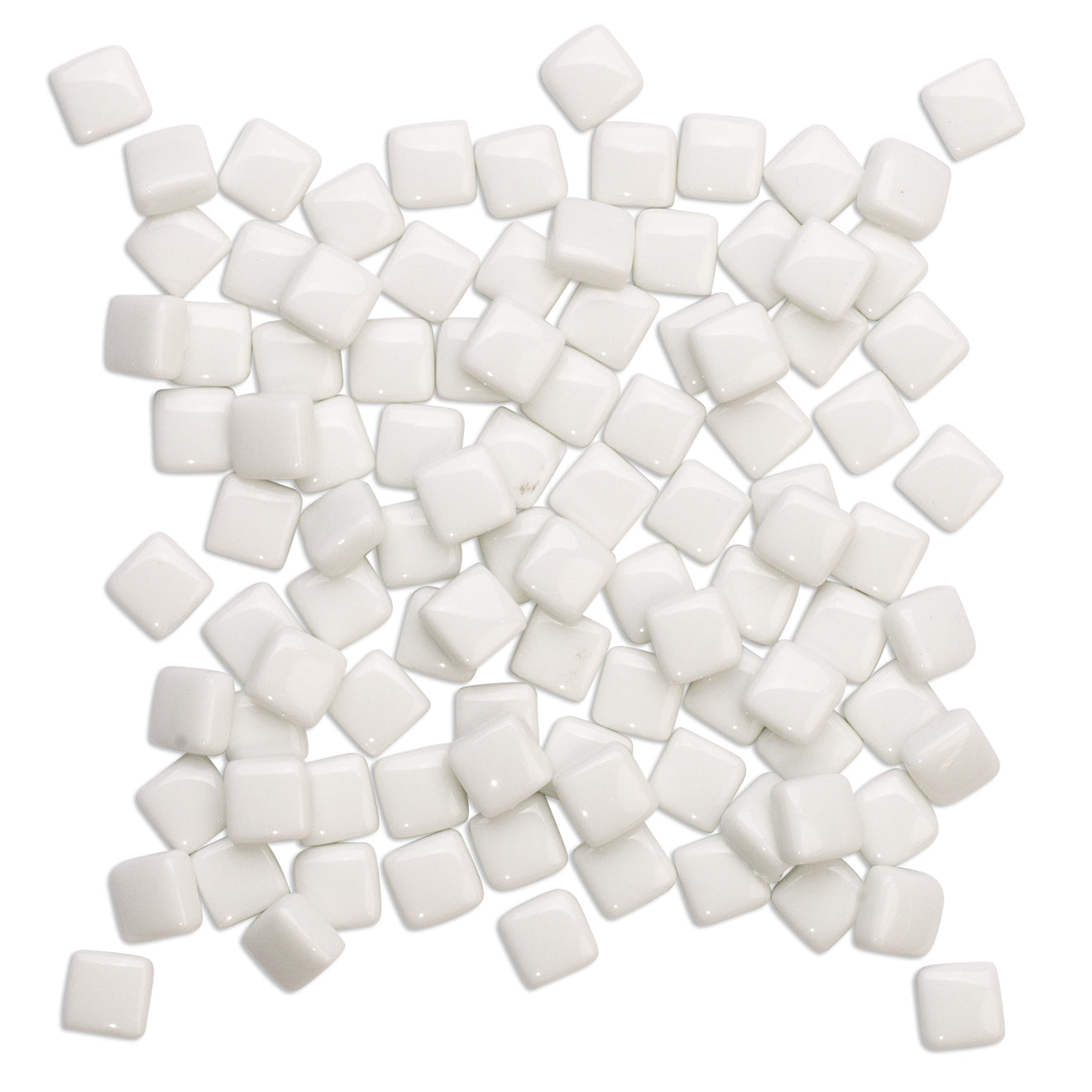 White Glass Blocks White Mosaic tiles 250g