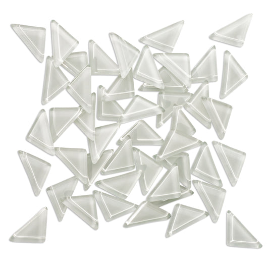 White Triangles Mosaic Glass 250g