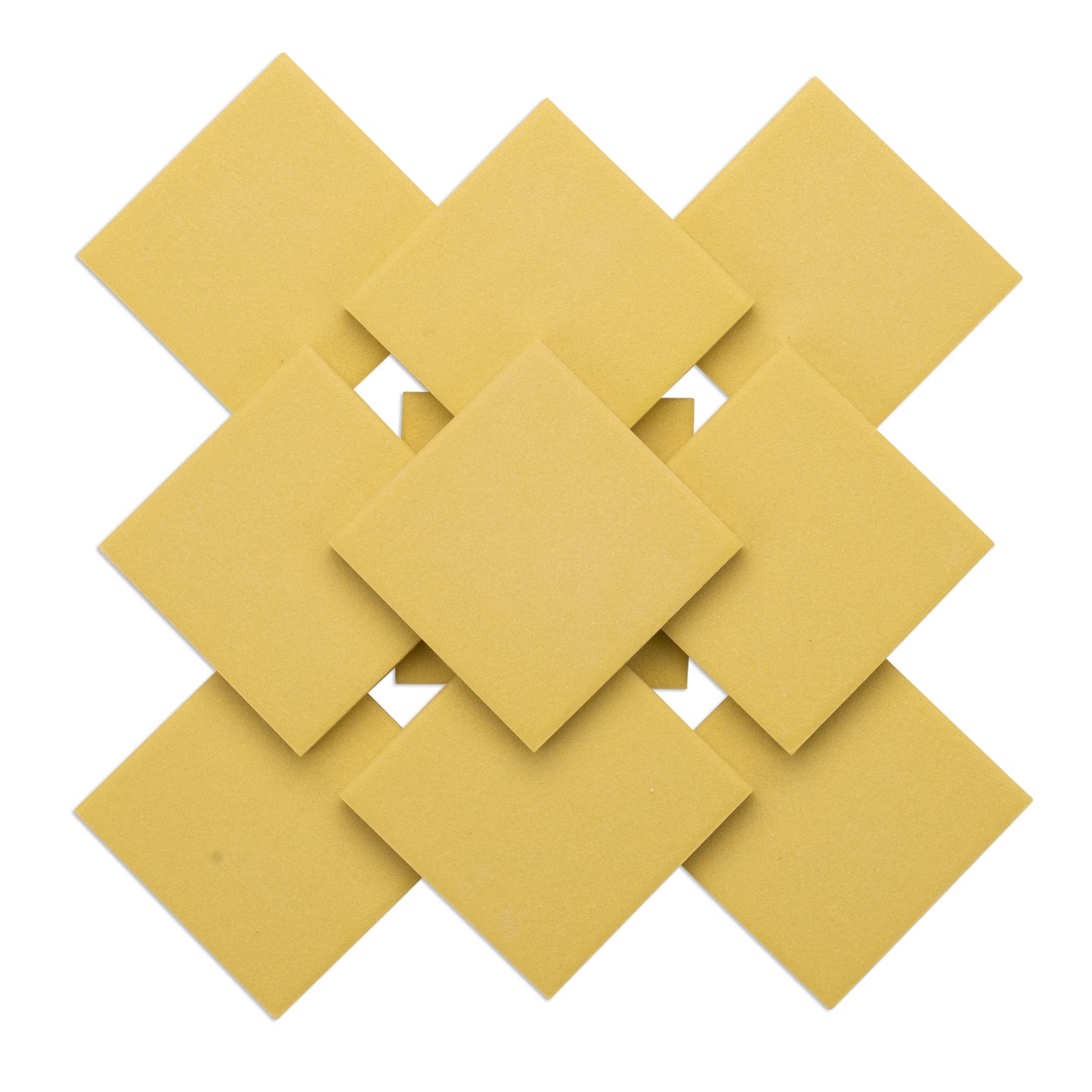 Yellow 48mm Porcelain Ceramic Tiles 250g