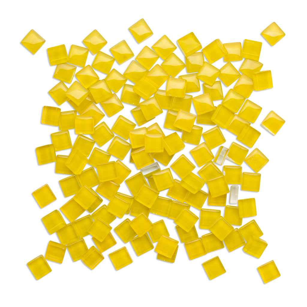 Yellow Crystal Glass Tiles 250g
