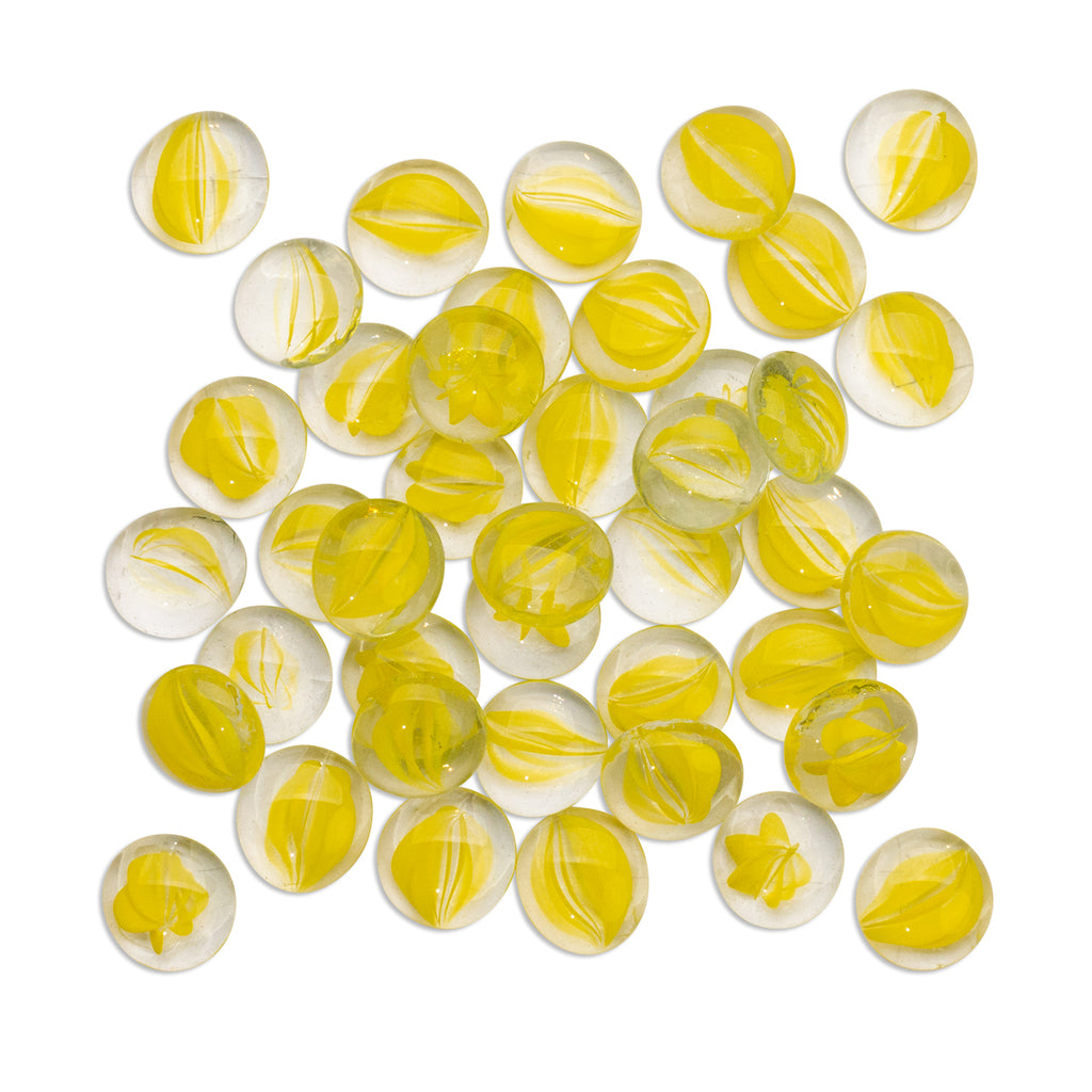 Yellow Squash Glass Mosaic Gems 250g